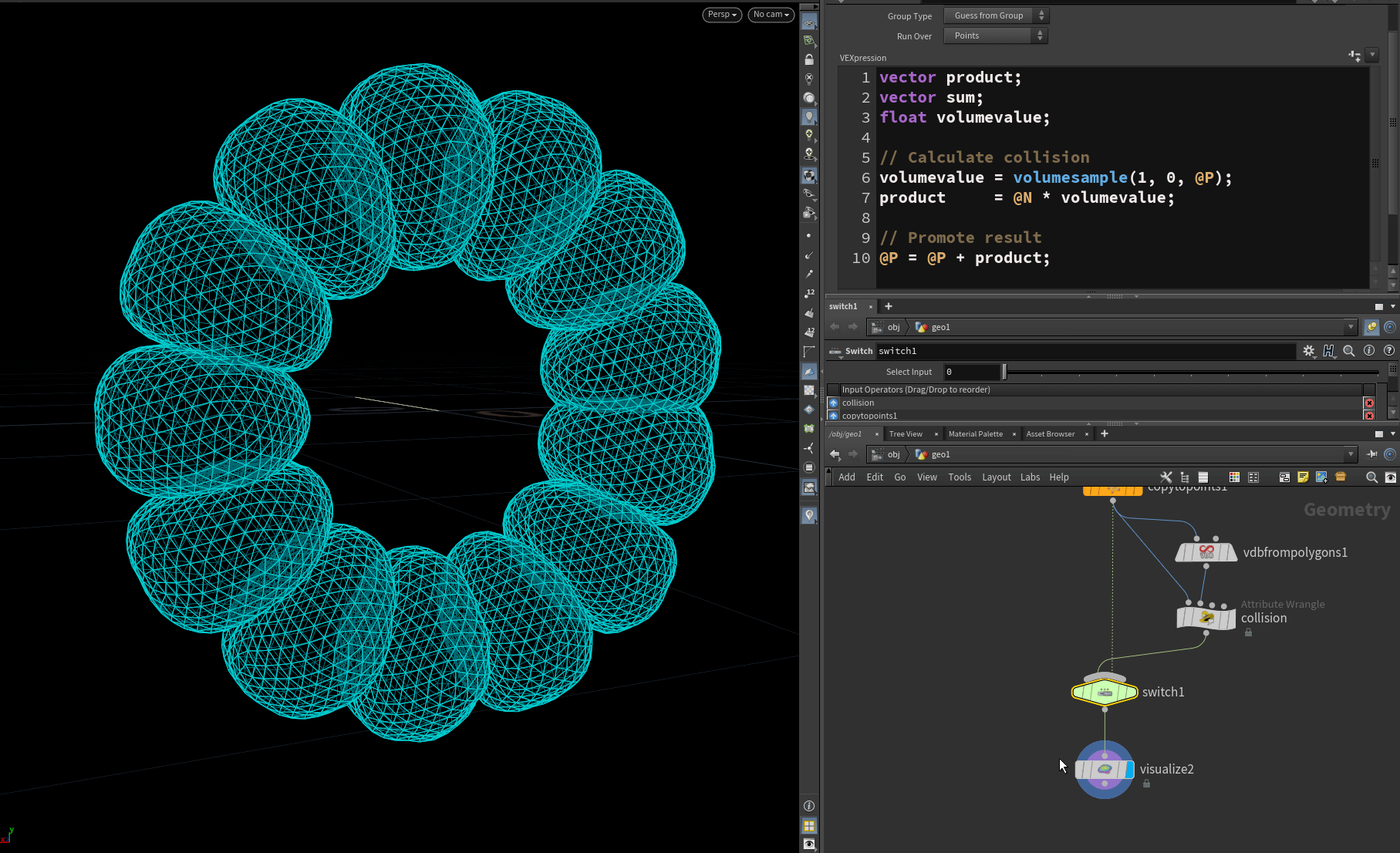 Calculate collision with VDB