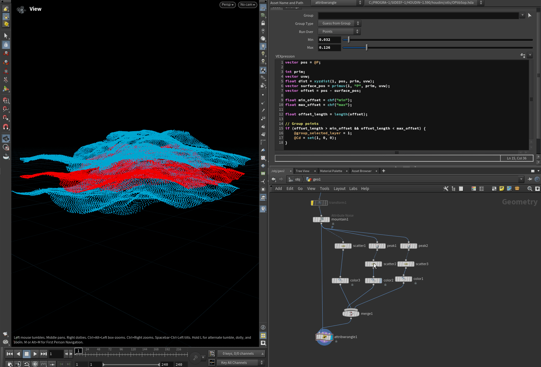 Select point by layer